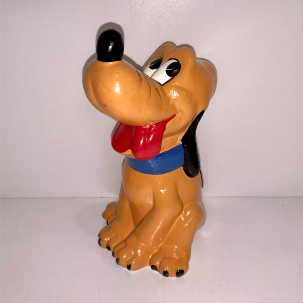 Vintage PLUTO By Bug House Walt Disney Ceramic Bank 7" Tall, Japan